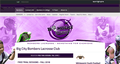 Desktop Screenshot of bomberslacrosse.com