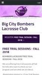 Mobile Screenshot of bomberslacrosse.com