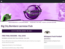 Tablet Screenshot of bomberslacrosse.com